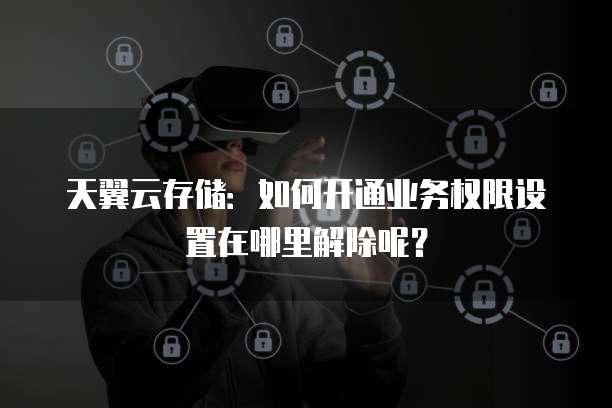 天翼云存储:如何开通业务权限设置在哪里解除呢?