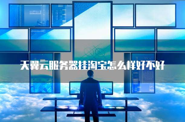 天翼云服务器挂淘宝怎么样好不好