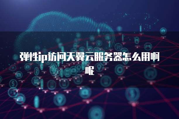 弹性ip访问天翼云服务器怎么用啊呢