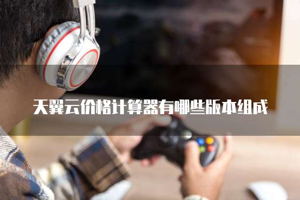 天翼云价格计算器有哪些版本组成