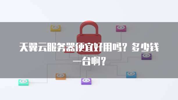 天翼云服务器便宜好用吗？多少钱一台啊？