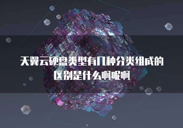天翼云硬盘类型有几种分类组成的区别是什么啊呢啊