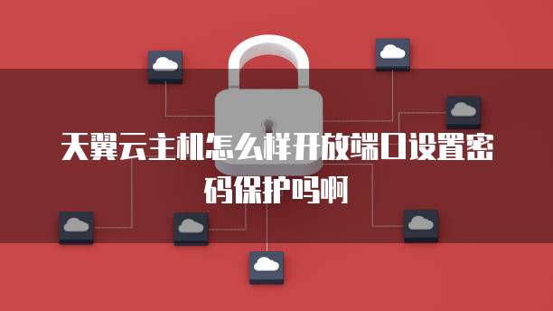 天翼云主机怎么样开放端口设置密码保护吗啊