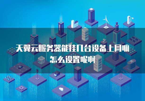 天翼云服务器能挂几台设备上网嘛怎么设置呢啊