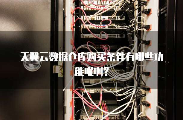 天翼云数据仓库购买条件有哪些功能呢啊?