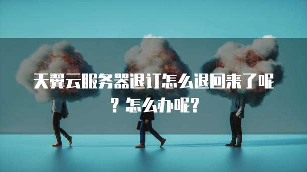 天翼云服务器退订怎么退回来了呢?怎么办呢?