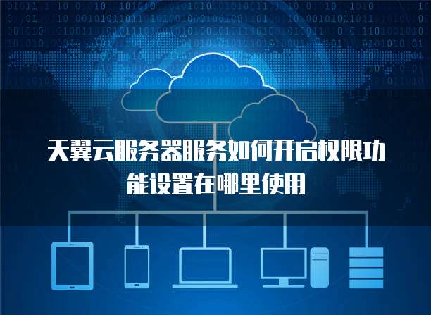 天翼云服务器服务如何开启权限功能设置在哪里使用
