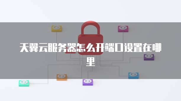 天翼云服务器怎么开端口设置在哪里