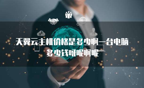 天翼云主机价格是多少啊一台电脑多少钱呀呢啊呢