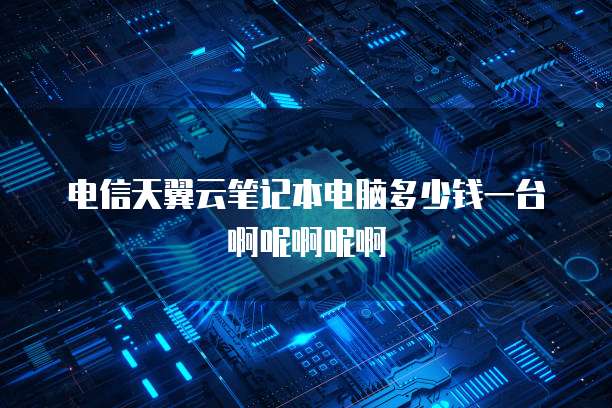 电信天翼云笔记本电脑多少钱一台啊呢啊呢啊