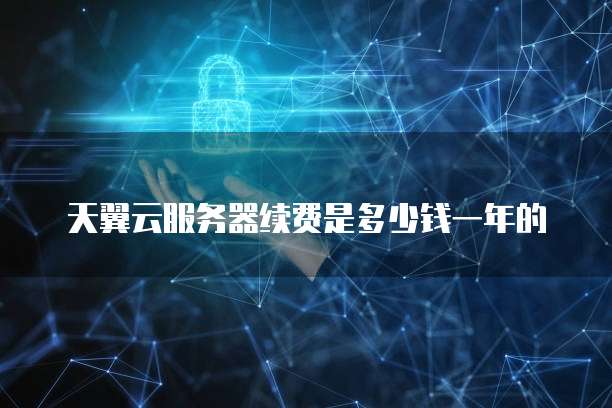 天翼云服务器续费是多少钱一年的