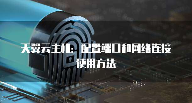 天翼云主机:配置端口和网络连接使用方法