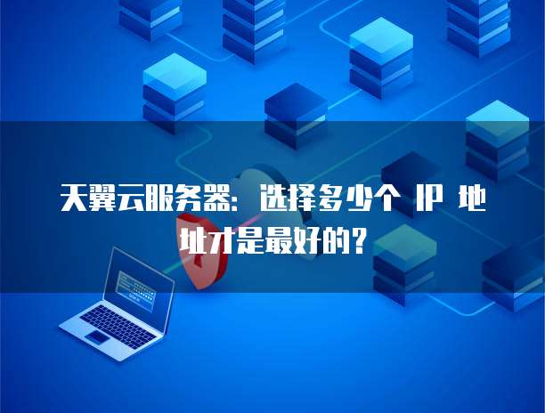 天翼云服务器:选择多少个 IP 地址才是最好的?