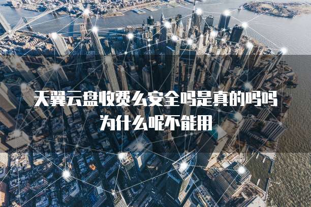 天翼云盘收费么安全吗是真的吗吗为什么呢不能用