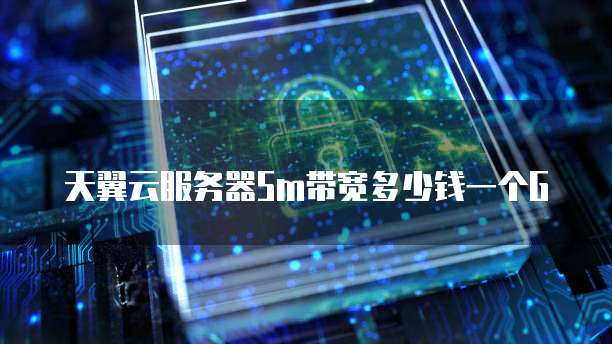 天翼云服务器5m带宽多少钱一个G