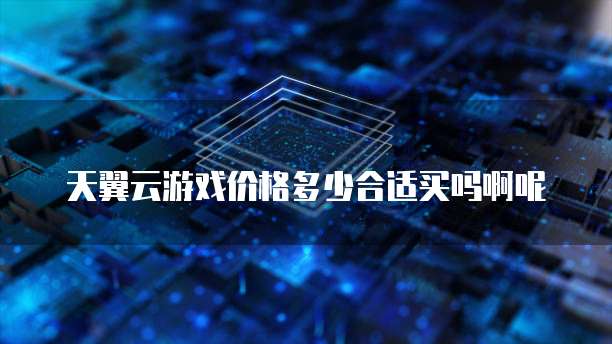 天翼云游戏价格多少合适买吗啊呢