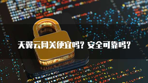 天翼云网关便宜吗?安全可靠吗?