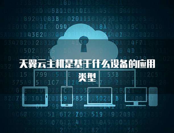 天翼云主机是基于什么设备的应用类型