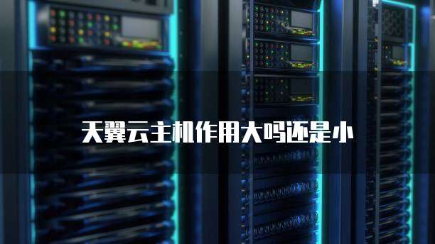 天翼云主机作用大吗还是小