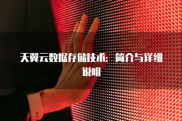 天翼云数据存储技术：简介与详细说明