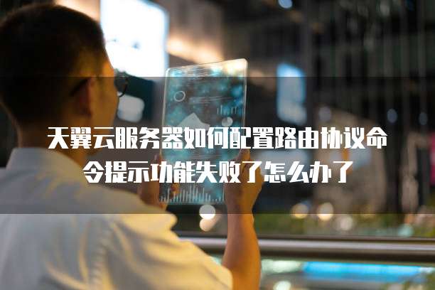 天翼云服务器如何配置路由协议命令提示功能失败了怎么办了
