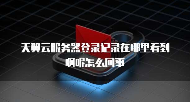 天翼云服务器登录记录在哪里看到啊呢怎么回事