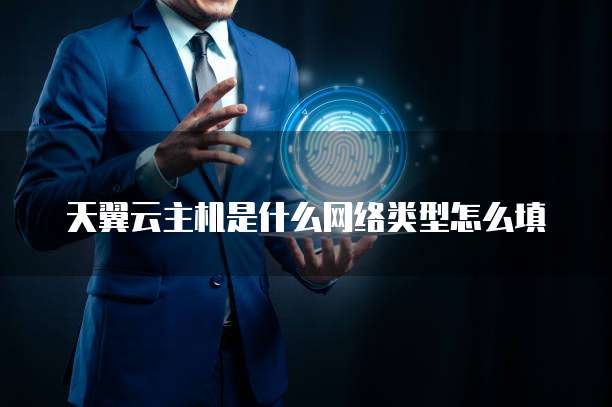 天翼云主机是什么网络类型怎么填