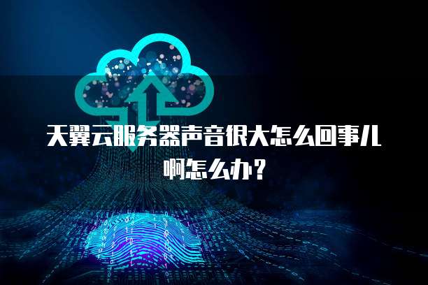 天翼云服务器声音很大怎么回事儿啊怎么办?