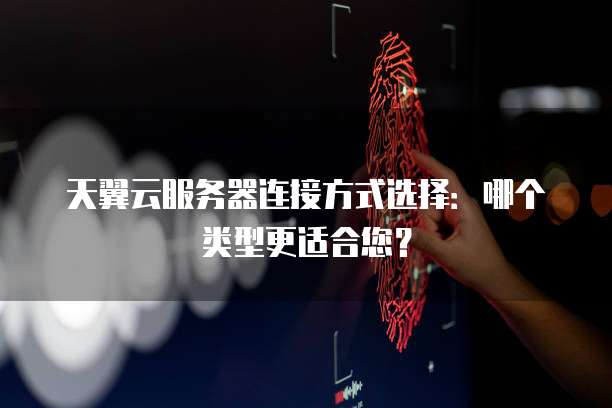 天翼云服务器连接方式选择：哪个类型更适合您？