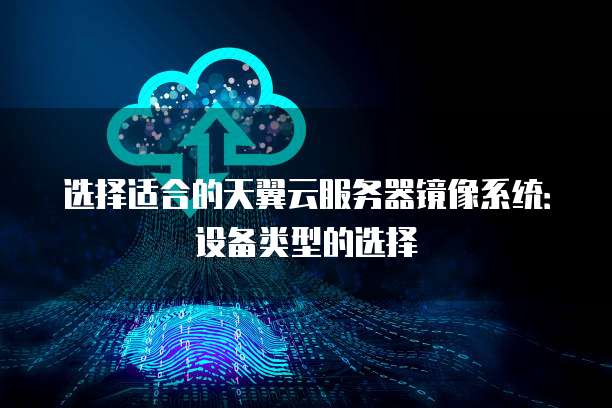 选择适合的天翼云服务器镜像系统:设备类型的选择