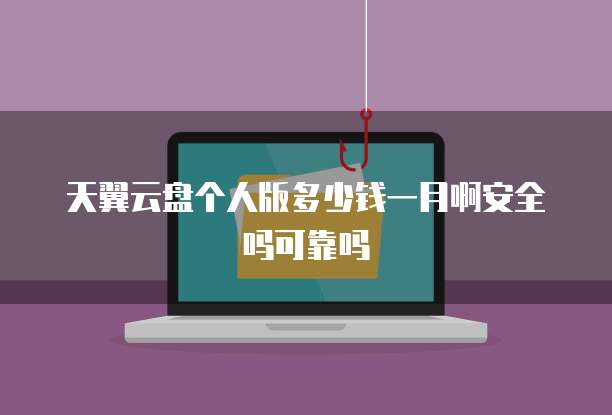 天翼云盘个人版多少钱一月啊安全吗可靠吗