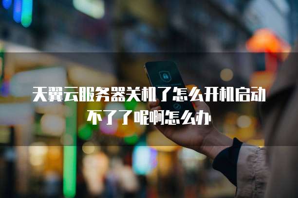天翼云服务器关机了怎么开机启动不了了呢啊怎么办
