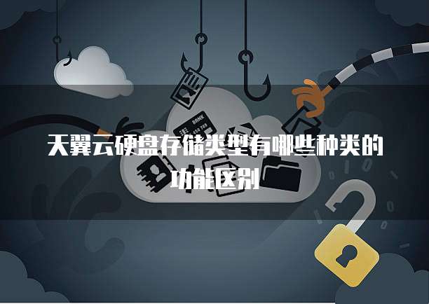 天翼云硬盘存储类型有哪些种类的功能区别