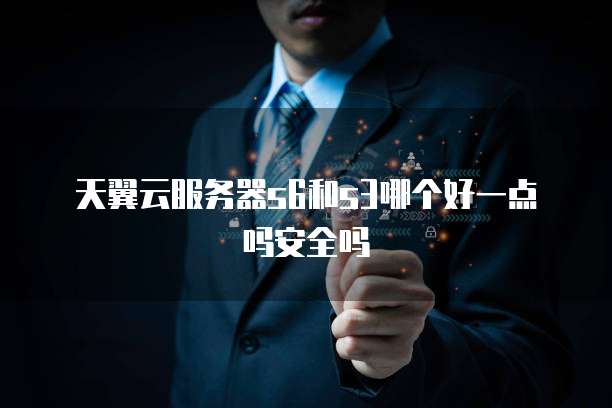 天翼云服务器s6和s3哪个好一点吗安全吗