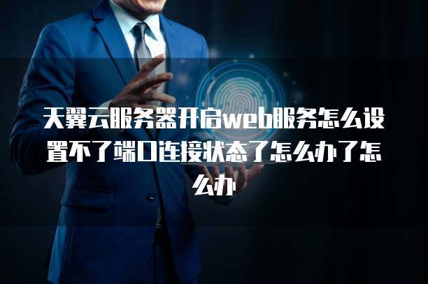 天翼云服务器开启web服务怎么设置不了端口连接状态了怎么办了怎么办