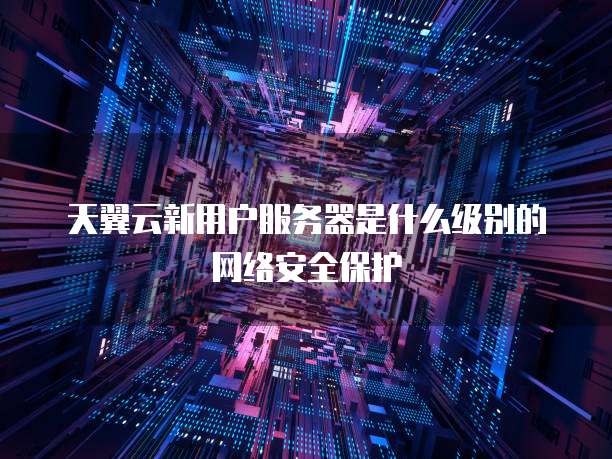 天翼云新用户服务器是什么级别的网络安全保护