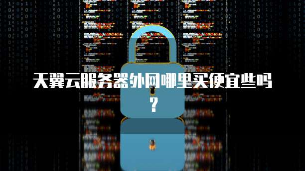 天翼云服务器外网哪里买便宜些吗?