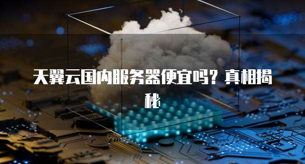 天翼云国内服务器便宜吗？真相揭秘