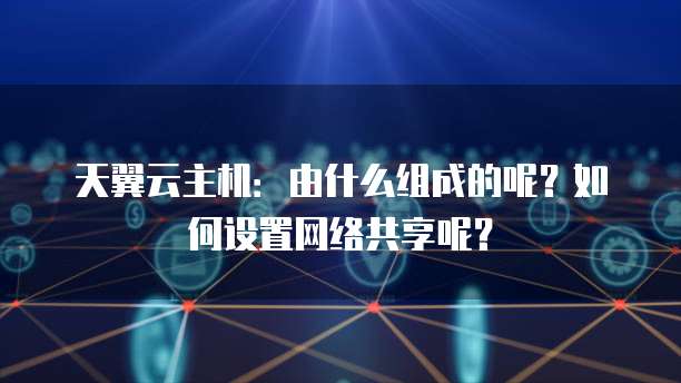 天翼云主机:由什么组成的呢?如何设置网络共享呢?