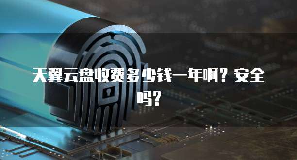 天翼云盘收费多少钱一年啊?安全吗?