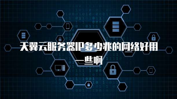 天翼云服务器IP多少兆的网络好用一些啊