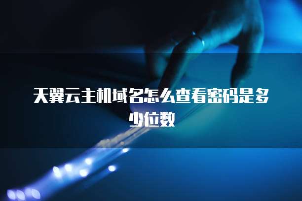 天翼云主机域名怎么查看密码是多少位数