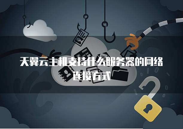天翼云主机支持什么服务器的网络连接方式