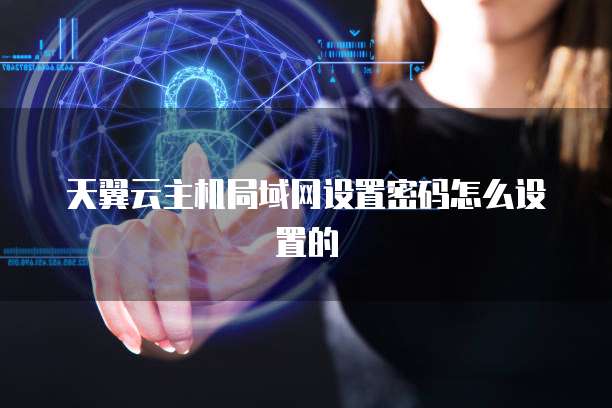 天翼云主机局域网设置密码怎么设置的