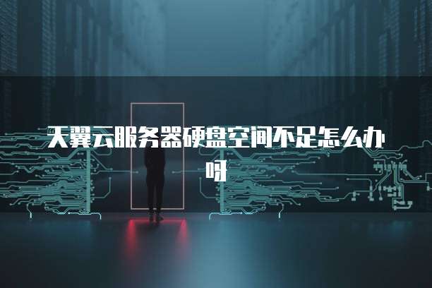 天翼云服务器硬盘空间不足怎么办呀