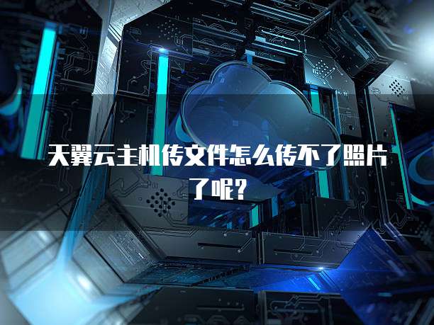 天翼云主机传文件怎么传不了照片了呢？