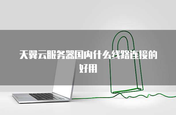 天翼云服务器国内什么线路连接的好用