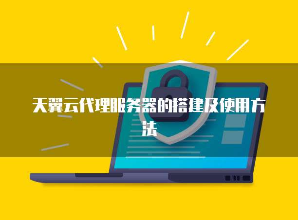 天翼云代理服务器的搭建及使用方法