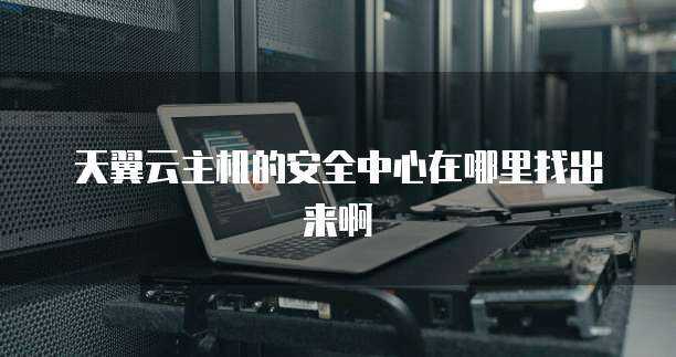 天翼云主机的安全中心在哪里找出来啊
