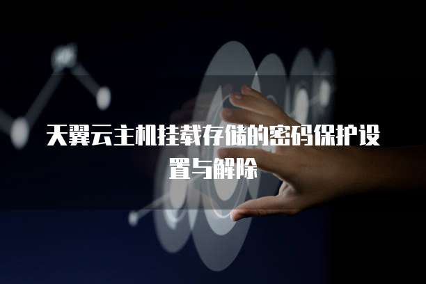天翼云主机挂载存储的密码保护设置与解除